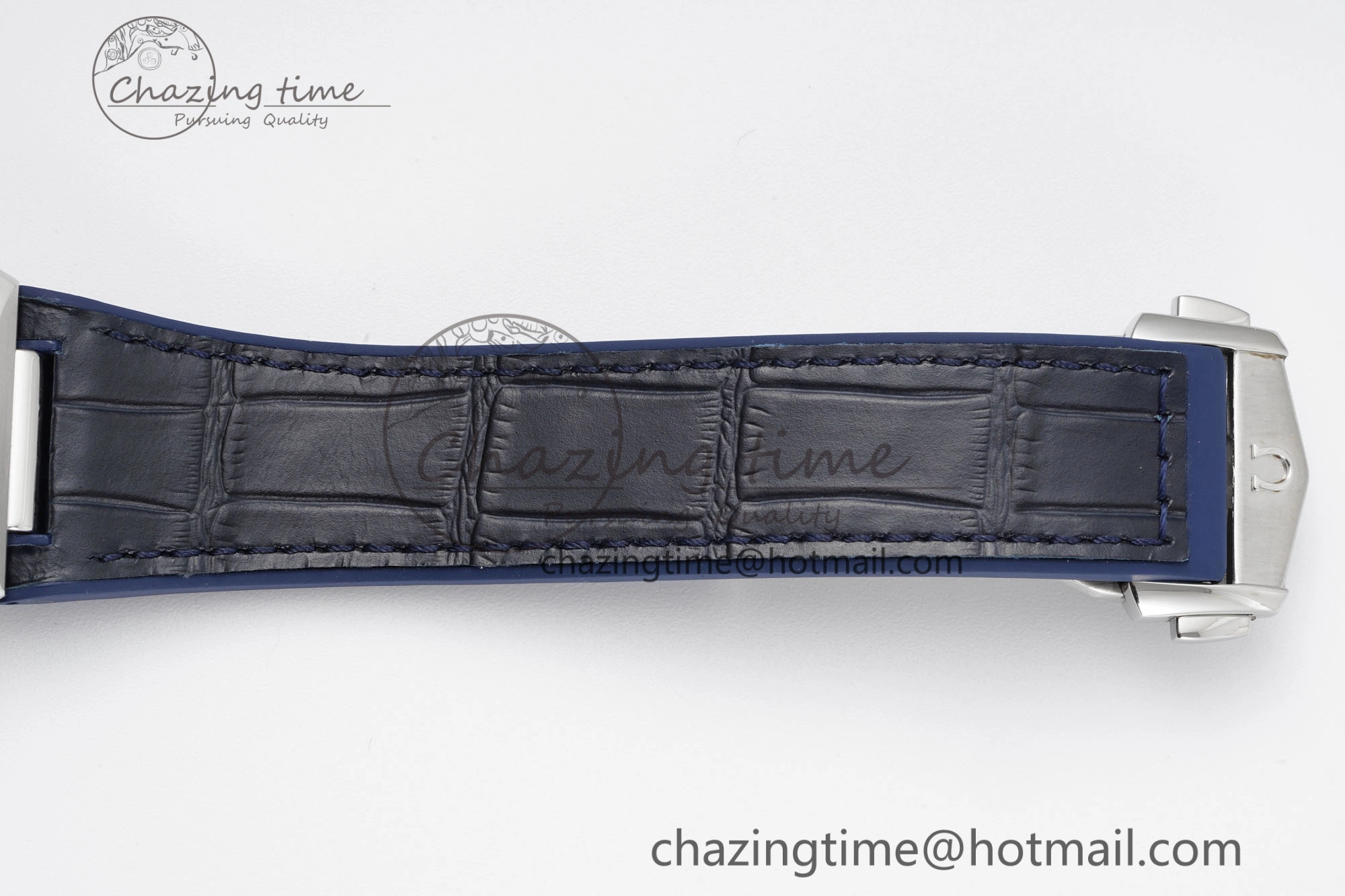 Constellation Blue Ceramic SS 8F 1:1 Best Edition Blue Dial on Blue Gummy Strap A8900