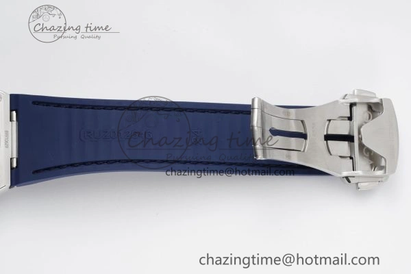 Constellation Blue Ceramic SS 8F 1:1 Best Edition Blue Dial on Blue Gummy Strap A8900
