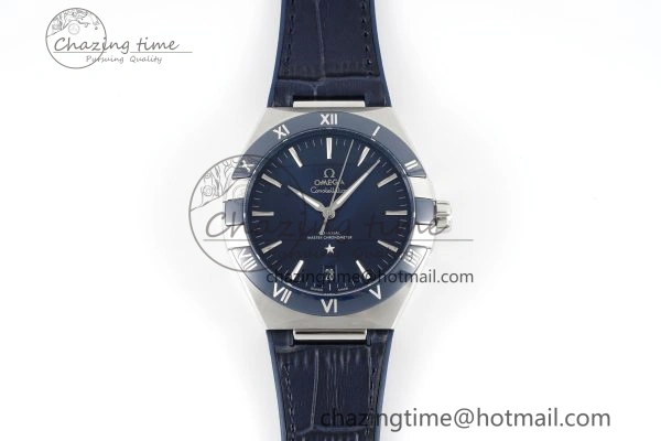 Constellation Blue Ceramic SS VSF 1:1 Best Edition Blue Dial on Blue Gummy Strap A8900 Super Clone