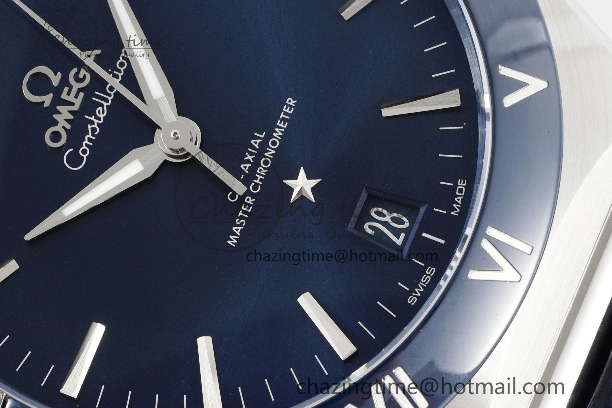 Constellation Blue Ceramic SS VSF 1:1 Best Edition Blue Dial on Blue Gummy Strap A8900 Super Clone