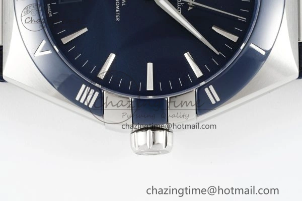 Constellation Blue Ceramic SS VSF 1:1 Best Edition Blue Dial on Blue Gummy Strap A8900 Super Clone