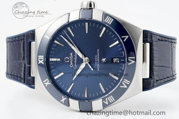 Constellation Blue Ceramic SS VSF 1:1 Best Edition Blue Dial on Blue Gummy Strap A8900 Super Clone