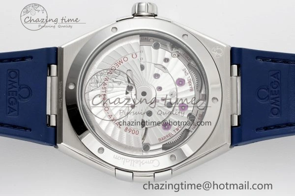 Constellation Blue Ceramic SS VSF 1:1 Best Edition Blue Dial on Blue Gummy Strap A8900 Super Clone