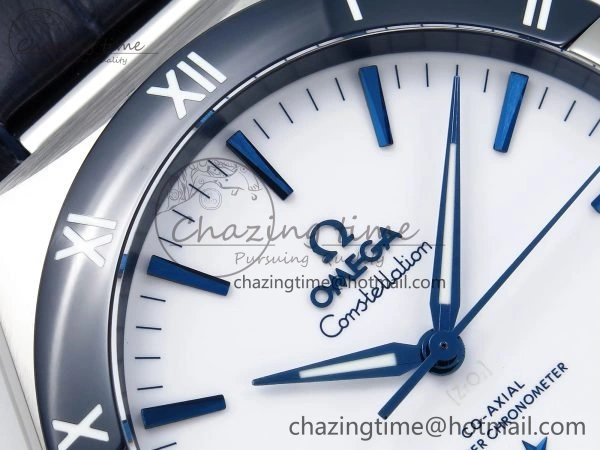 Constellation Blue Ceramic SS VSF 1:1 Best Edition White Dial on Blue Gummy Strap A8900 Super Clone