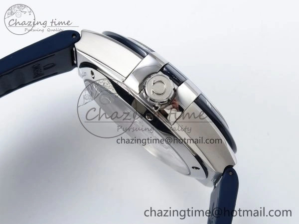 Constellation Blue Ceramic SS VSF 1:1 Best Edition White Dial on Blue Gummy Strap A8900 Super Clone