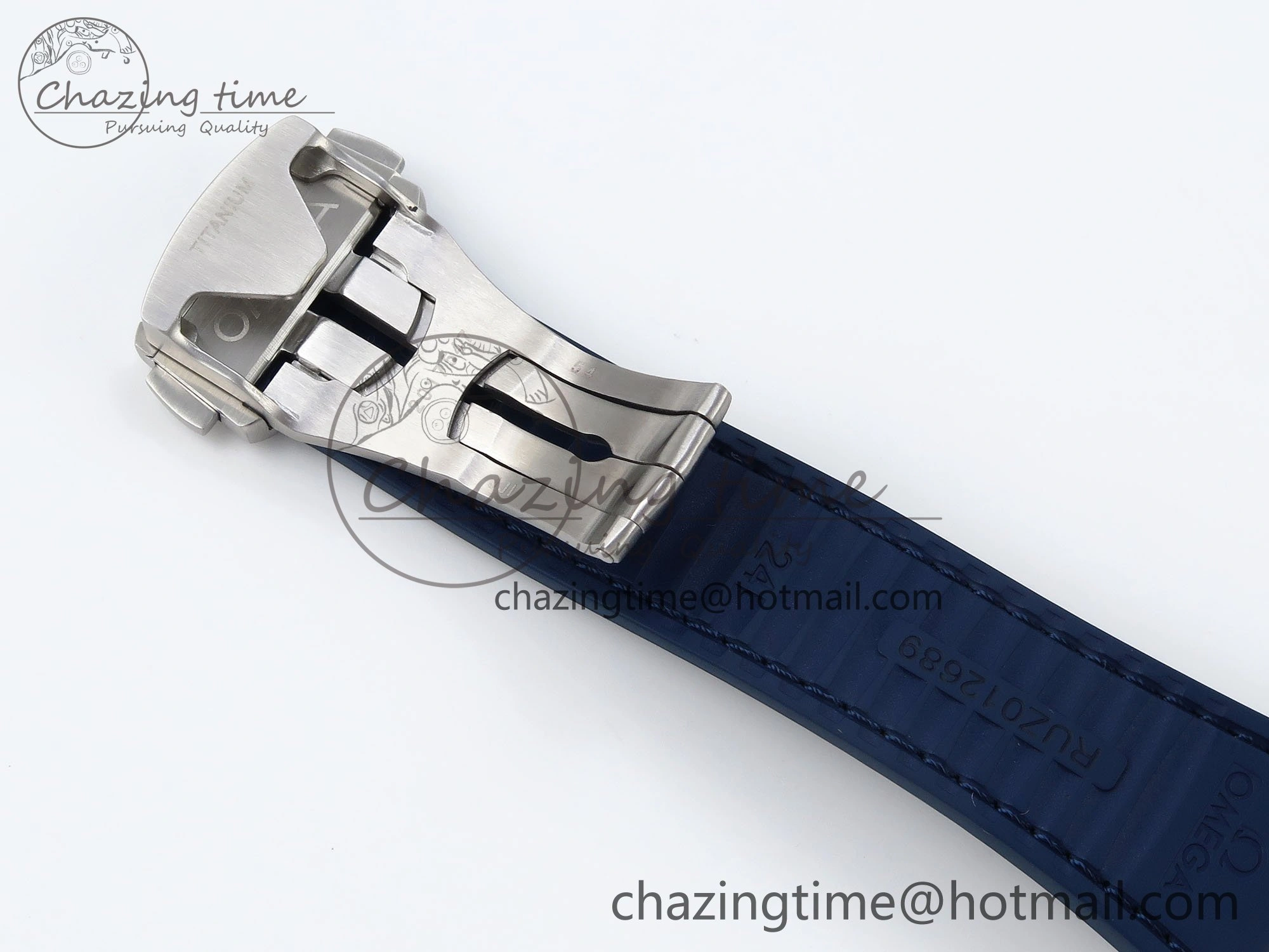 Constellation Blue Ceramic SS VSF 1:1 Best Edition White Dial on Blue Gummy Strap A8900 Super Clone