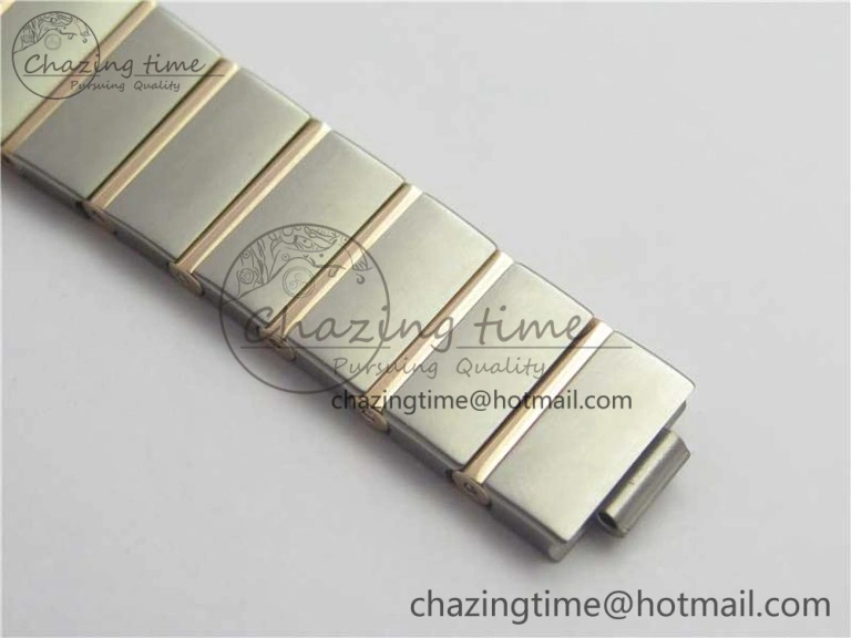 Constellation Ladies 27mm ZF 1:1 Best Edition SS RG White MOP Dial Diamonds Bezel & Markers on SS RG Bracelet ETA Quartz