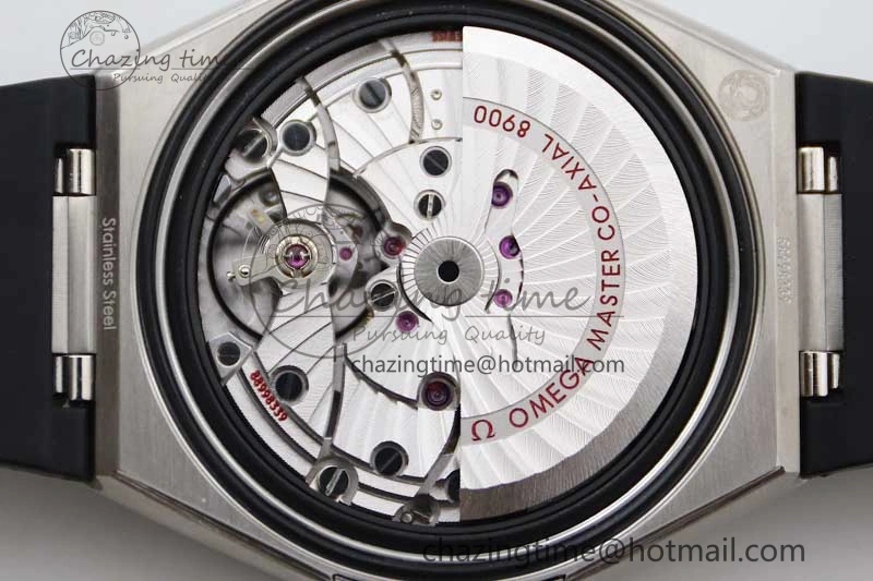 Constellation SS SBF 1:1 Best Edition White Dial on Black Gummy Strap A8900 Super Clone