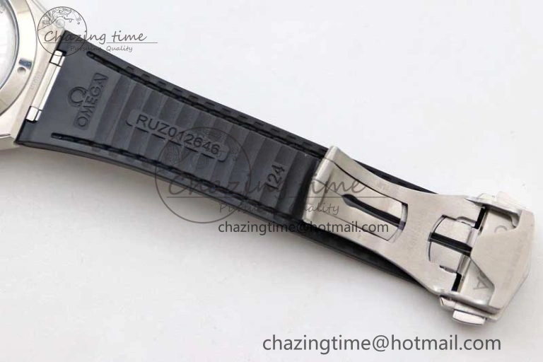 Constellation SS SBF 1:1 Best Edition White Dial on Black Gummy Strap A8900 Super Clone