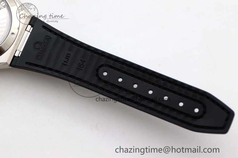 Constellation SS SBF 1:1 Best Edition White Dial on Black Gummy Strap A8900 Super Clone