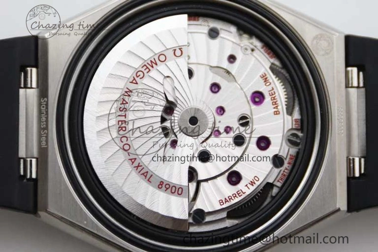 Constellation SS SBF 1:1 Best Edition White Dial on Black Gummy Strap A8900 Super Clone