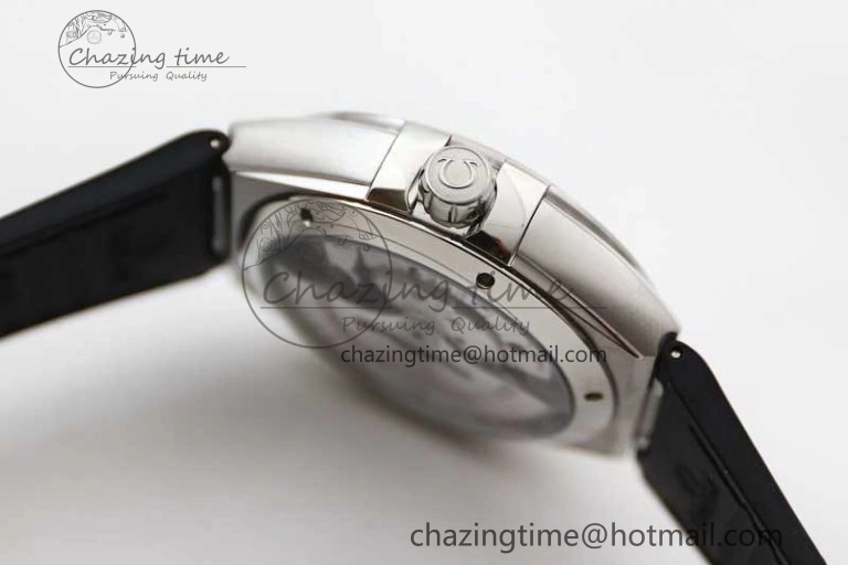 Constellation SS SBF 1:1 Best Edition White Dial on Black Gummy Strap A8900 Super Clone