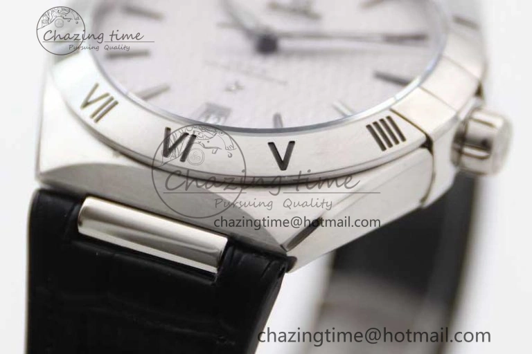 Constellation SS SBF 1:1 Best Edition White Dial on Black Gummy Strap A8900 Super Clone