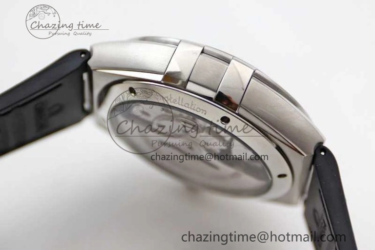 Constellation SS SBF 1:1 Best Edition White Dial on Black Gummy Strap A8900 Super Clone