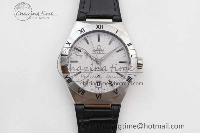 Constellation SS SBF 1:1 Best Edition White Dial on Black Gummy Strap A8900 Super Clone