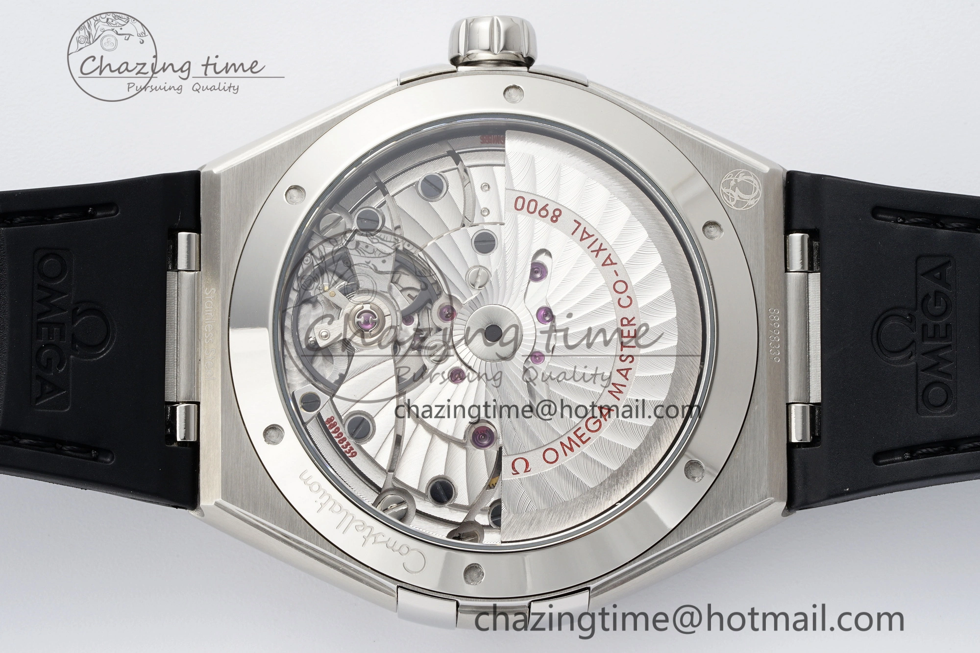 Constellation SS VSF 1:1 Best Edition Gray Dial on Black Gummy Strap A8900 Super Clone