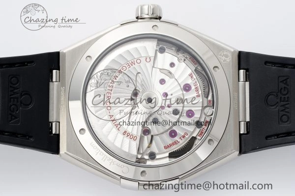 Constellation SS VSF 1:1 Best Edition Gray Dial on Black Gummy Strap A8900 Super Clone