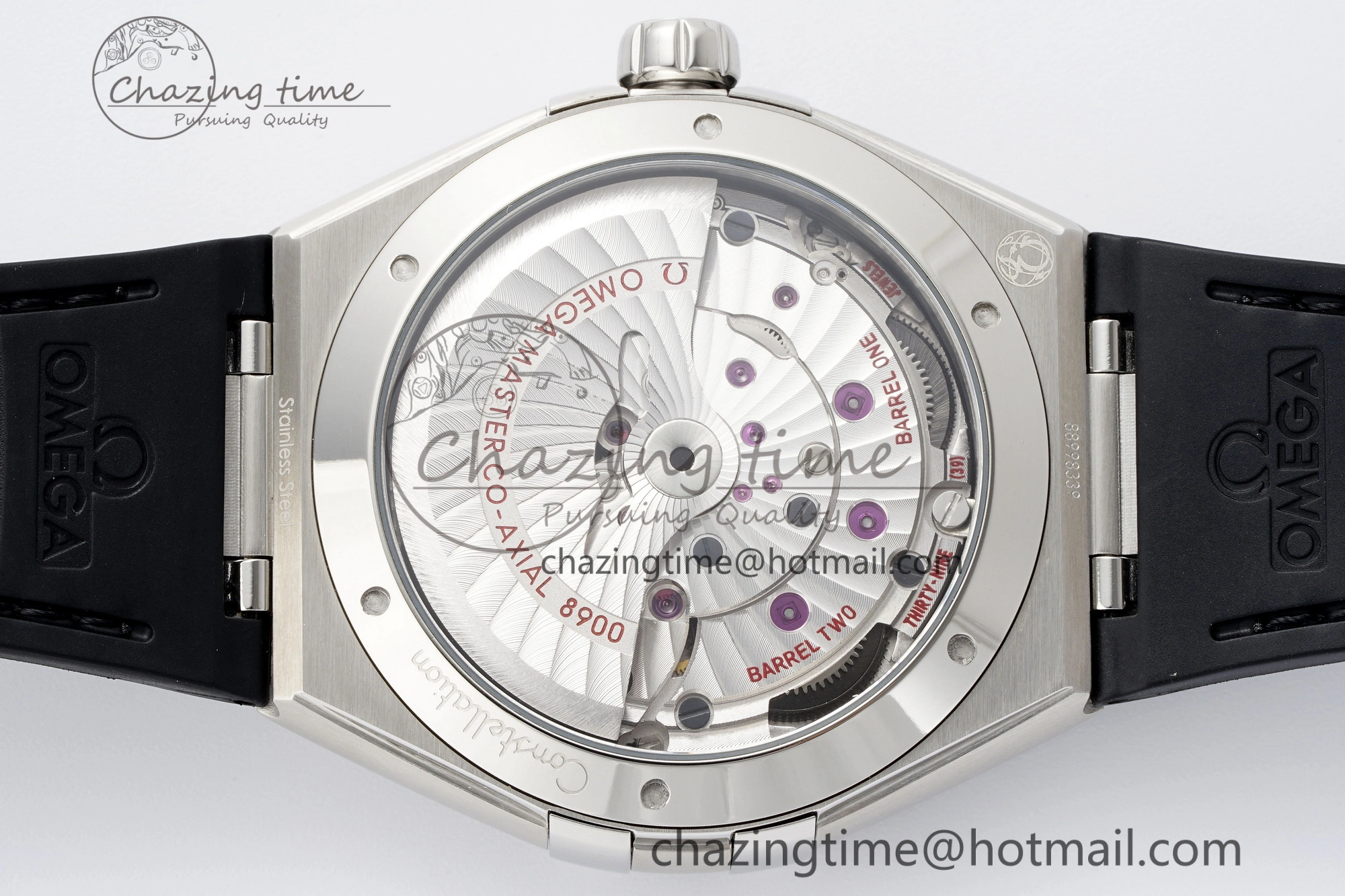 Constellation SS VSF 1:1 Best Edition Gray Dial on Black Gummy Strap A8900 Super Clone
