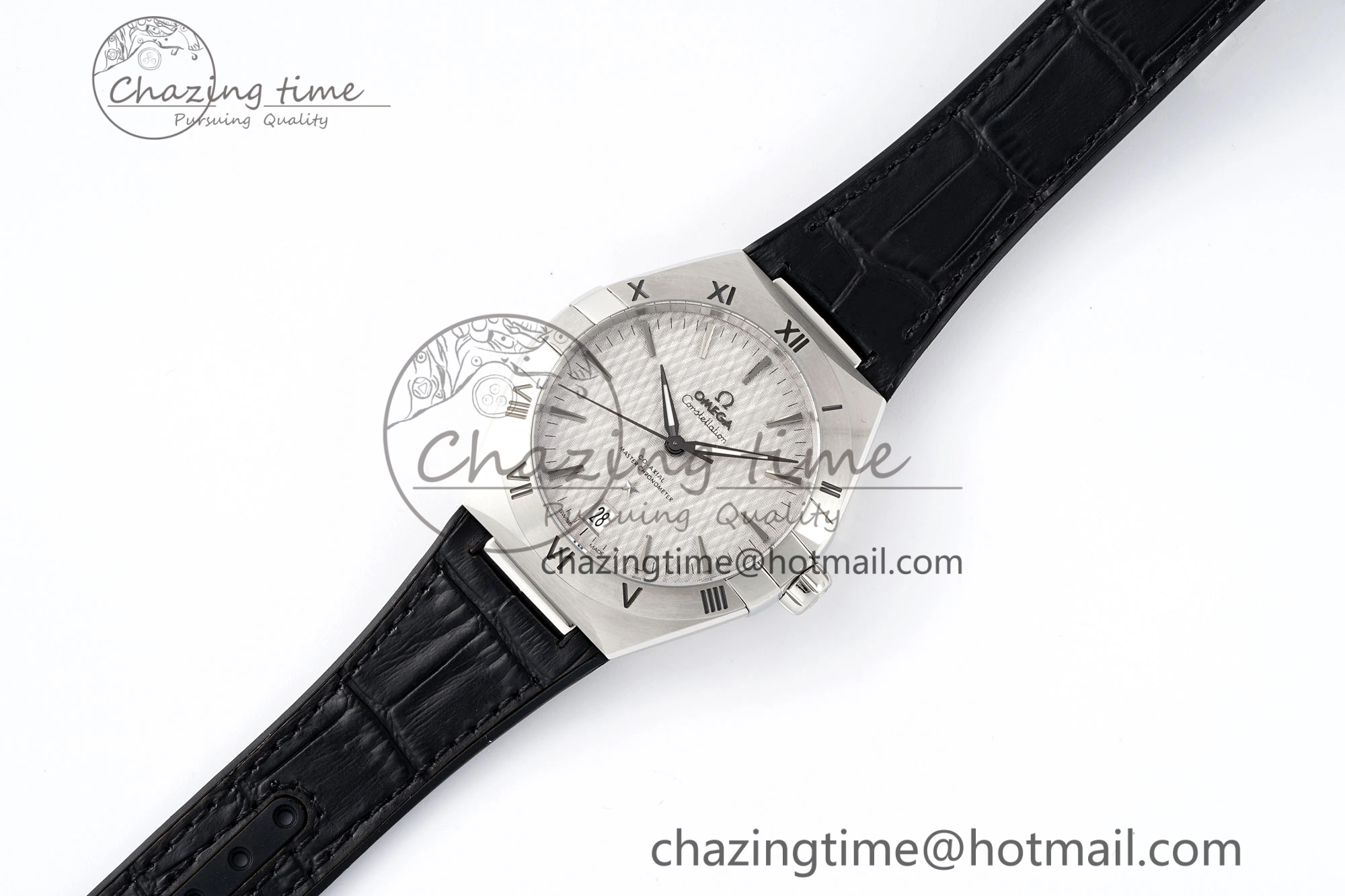 Constellation SS VSF 1:1 Best Edition Gray Dial on Black Gummy Strap A8900 Super Clone