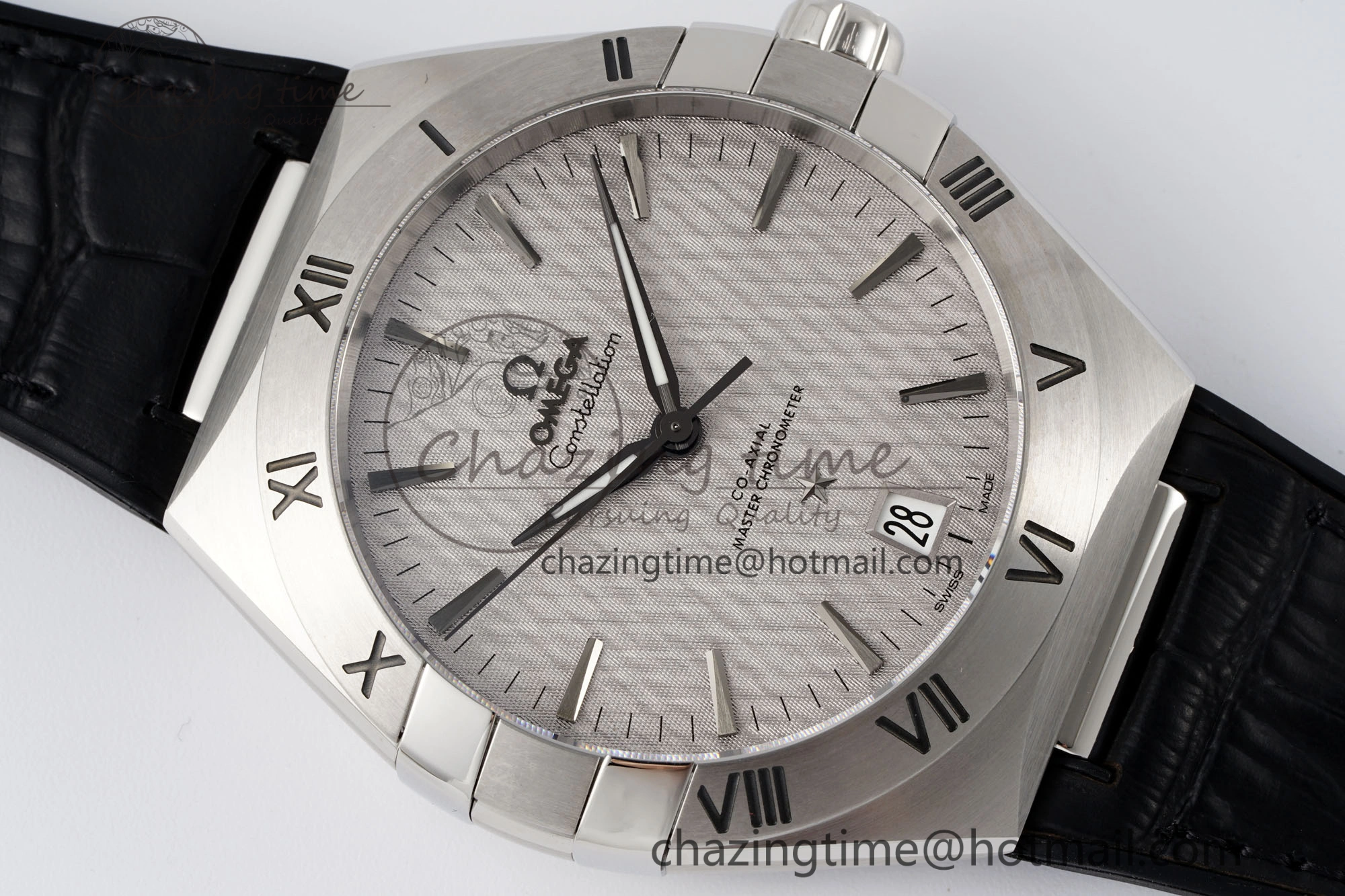 Constellation SS VSF 1:1 Best Edition Gray Dial on Black Gummy Strap A8900 Super Clone