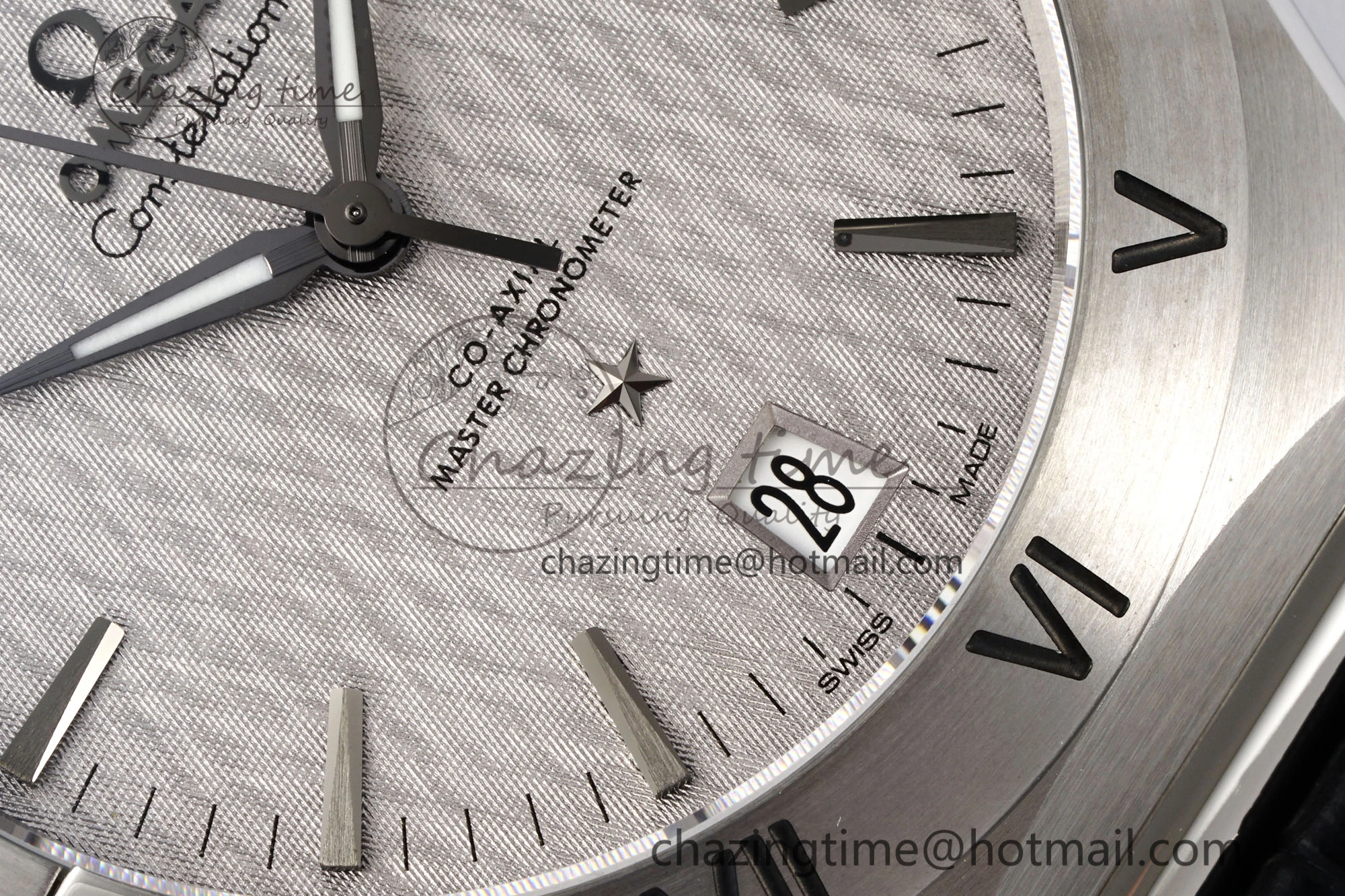 Constellation SS VSF 1:1 Best Edition Gray Dial on Black Gummy Strap A8900 Super Clone