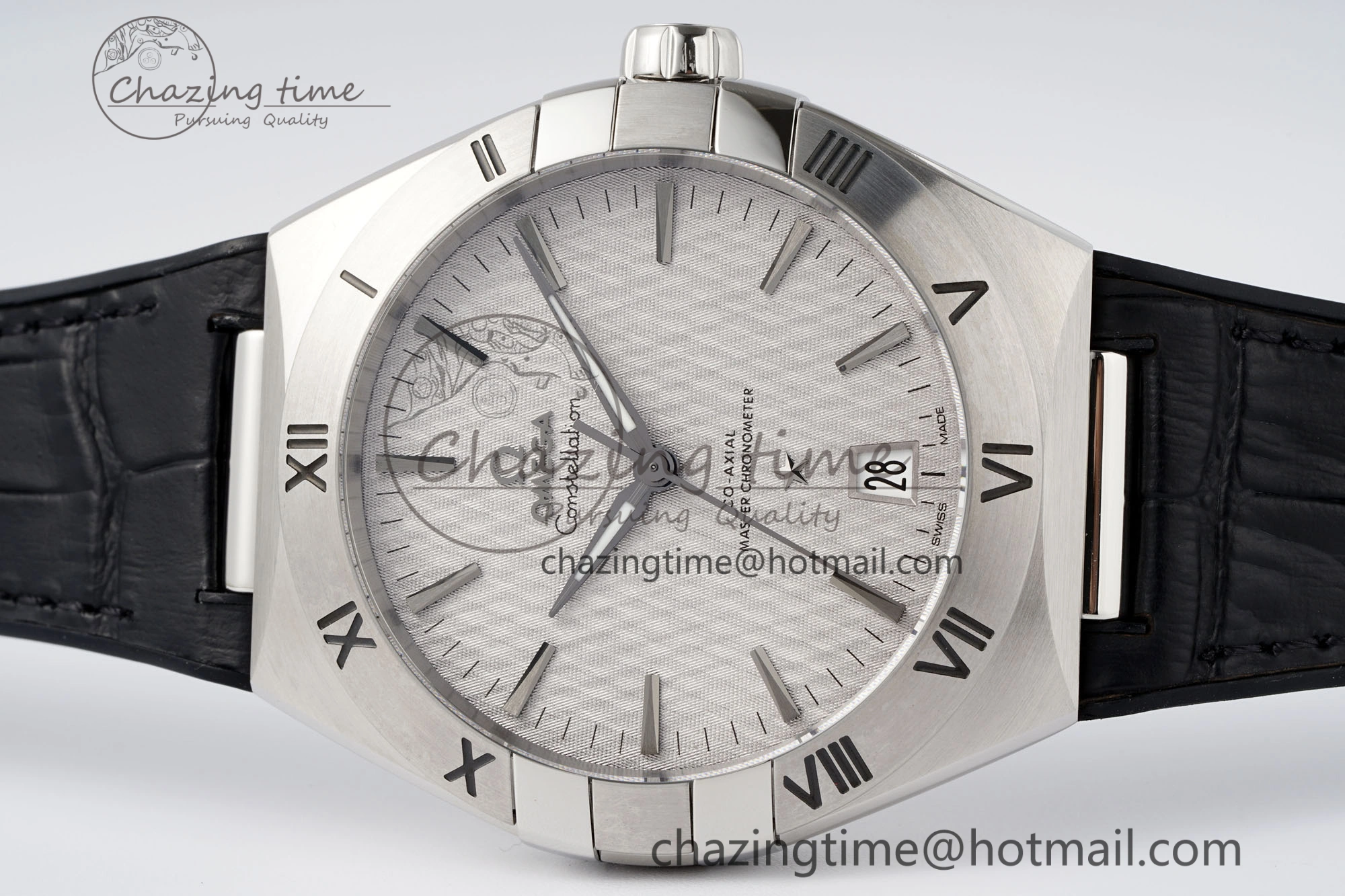 Constellation SS VSF 1:1 Best Edition Gray Dial on Black Gummy Strap A8900 Super Clone
