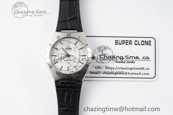 Constellation SS VSF 1:1 Best Edition Gray Dial on Black Gummy Strap A8900 Super Clone