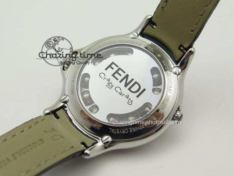 Crazy Carats V6F 1:1 Best Edition Diamonds Bezel Black Dial On Black Leather Strap Swiss Quartz