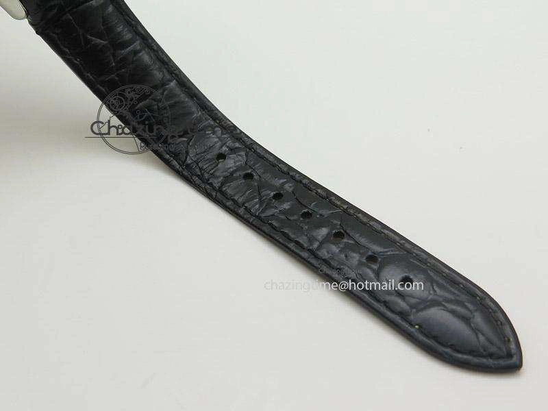 Crazy Carats V6F 1:1 Best Edition Diamonds Bezel Black Dial On Black Leather Strap Swiss Quartz