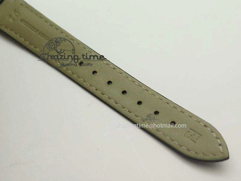 Crazy Carats V6F 1:1 Best Edition Diamonds Bezel Black Dial On Black Leather Strap Swiss Quartz