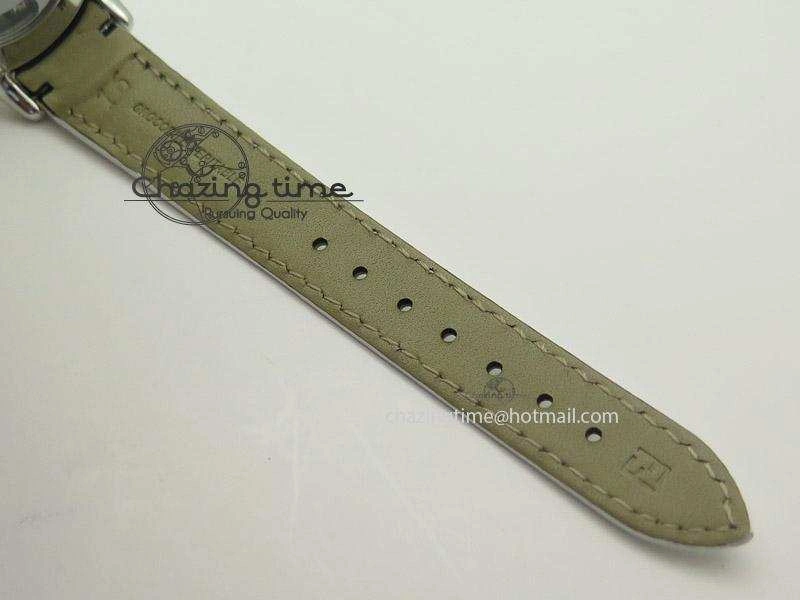 Crazy Carats V6F 1:1 Best Edition Diamonds Bezel White Dial On White Leather Strap Swiss Quartz