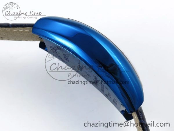 Crazy Hours Blue PVD TWF Best Edition Blue Dial on Blue Leather Strap A23J