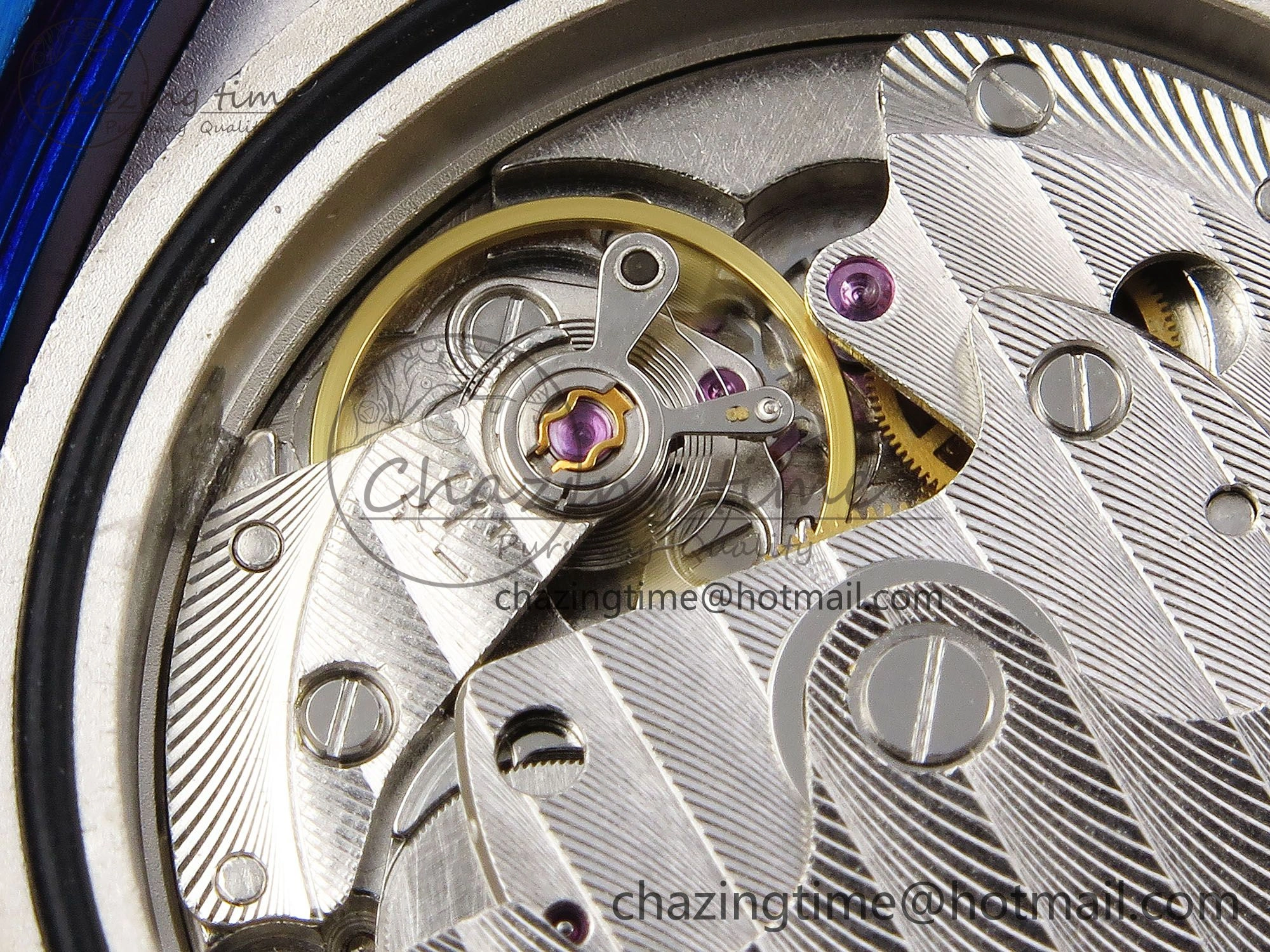 Crazy Hours Blue PVD TWF Best Edition Blue Dial on Blue Leather Strap A23J