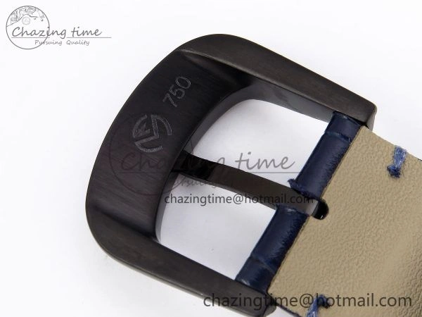 Crazy Hours Blue PVD TWF Best Edition Blue Dial on Blue Leather Strap A23J
