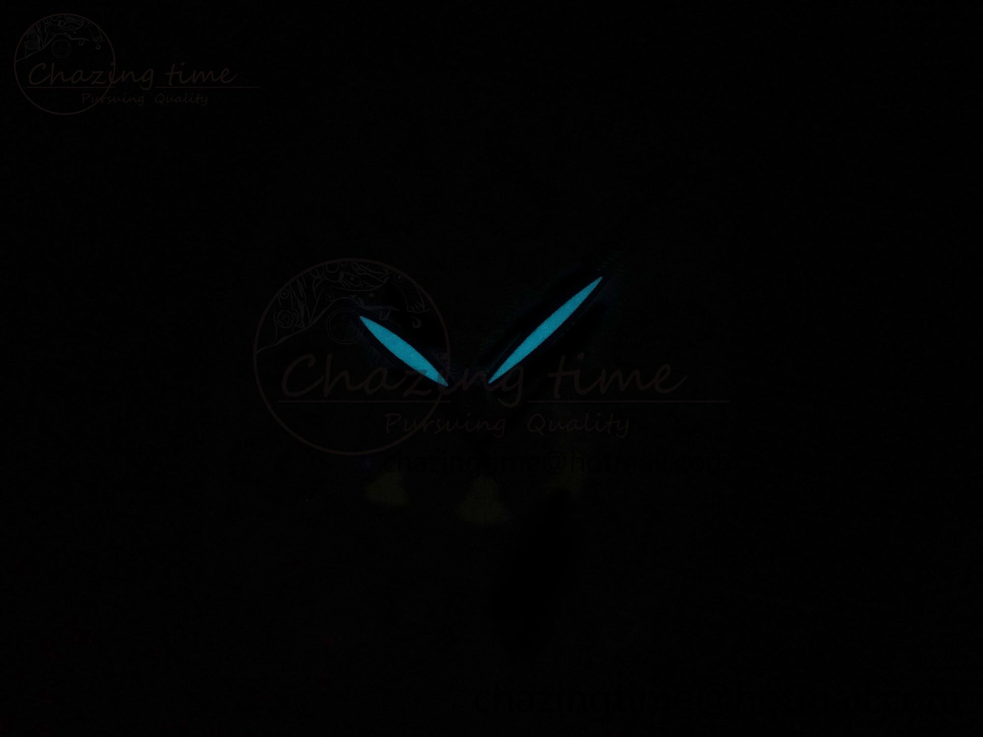 Crazy Hours Blue PVD TWF Best Edition White Dial on Blue Leather Strap A23J
