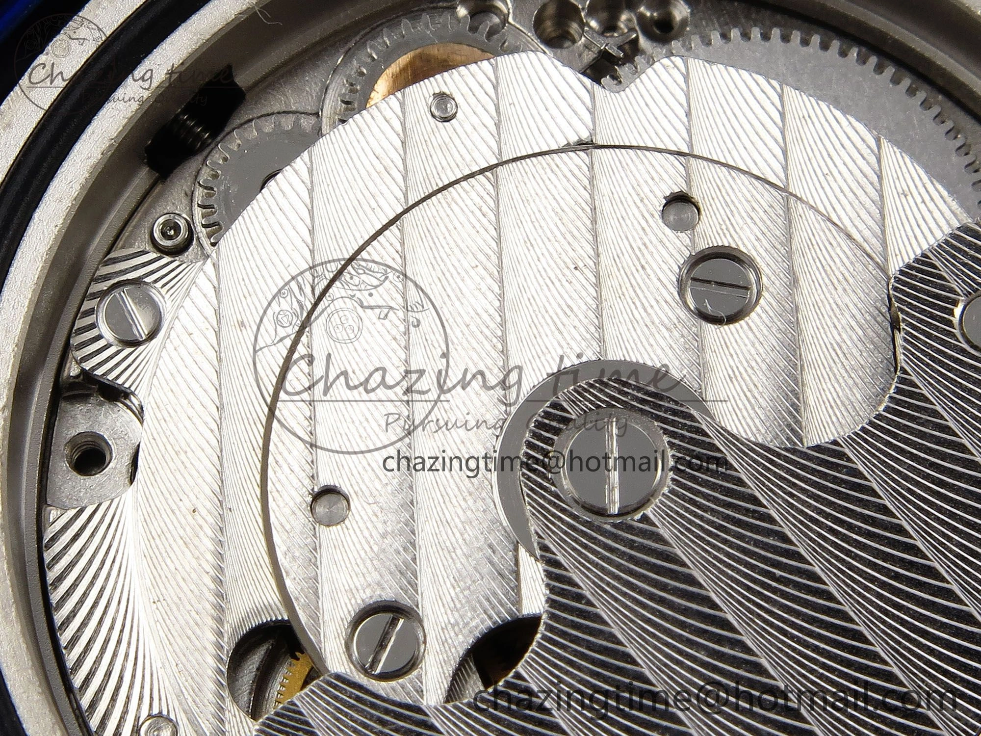 Crazy Hours Blue PVD TWF Best Edition White Dial on Blue Leather Strap A23J