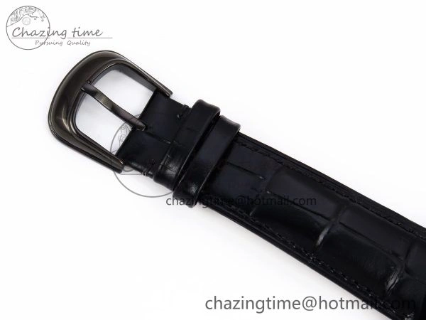 Crazy Hours PVD TWF Best Edition Gray Dial on Black Leather Strap A23J