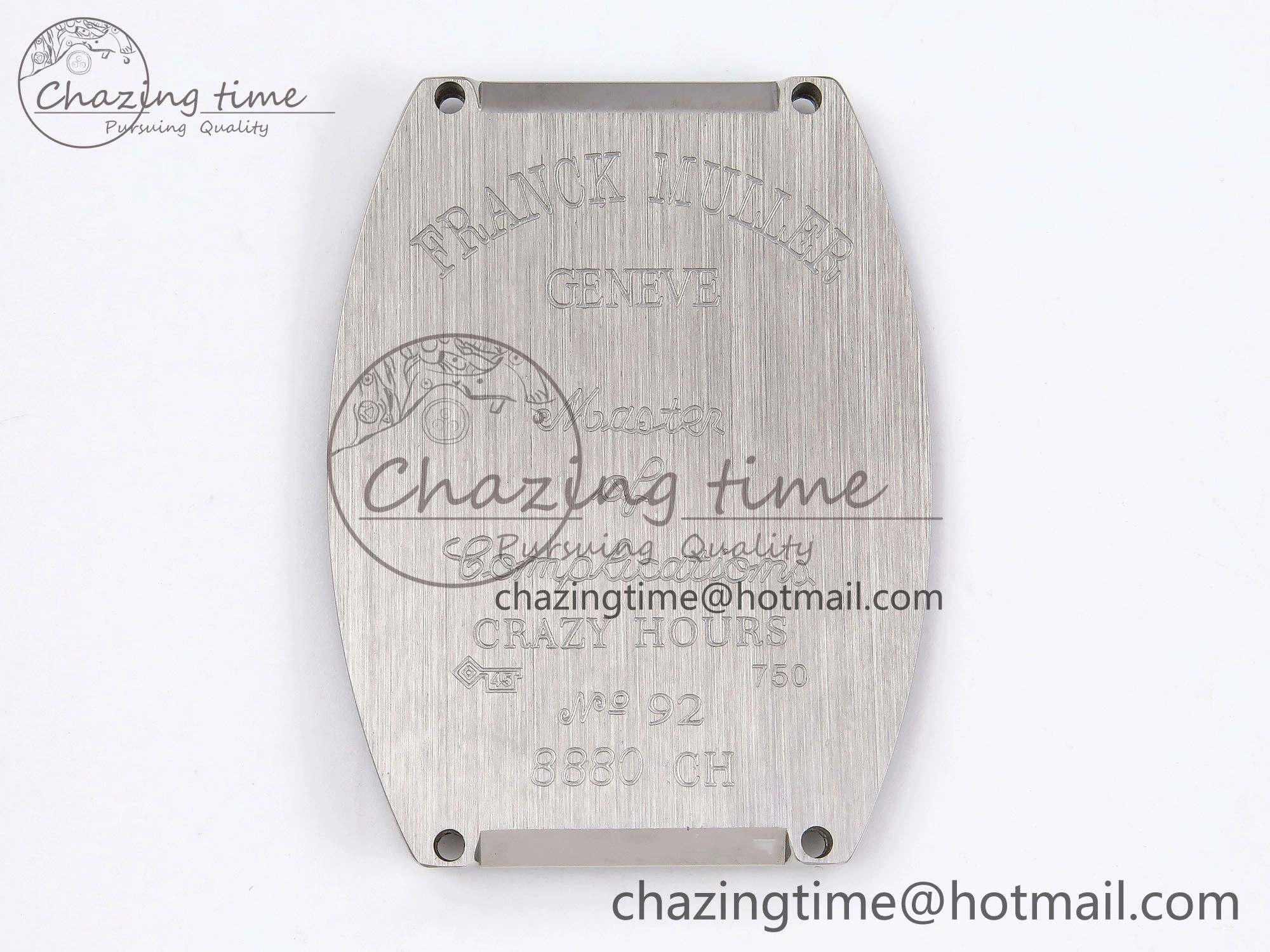Crazy Hours PVD TWF Best Edition Gray Dial on Black Leather Strap A23J