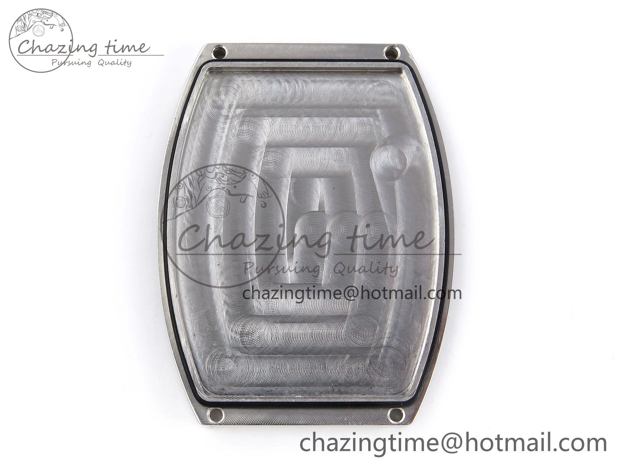 Crazy Hours PVD TWF Best Edition Gray Dial on Black Leather Strap A23J