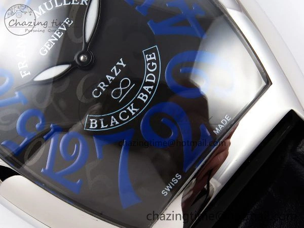 Crazy Hours PVD TWF Best Edition Gray Dial on Black Leather Strap A23J