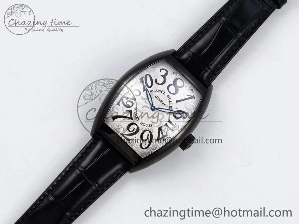 Crazy Hours PVD TWF Best Edition White Dial on Black Leather Strap A23J