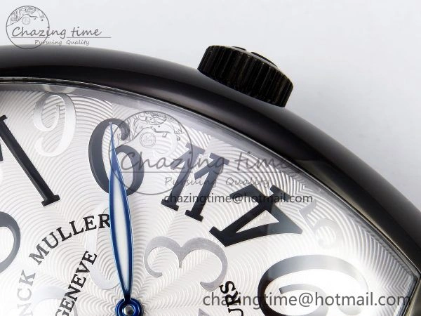 Crazy Hours PVD TWF Best Edition White Dial on Black Leather Strap A23J