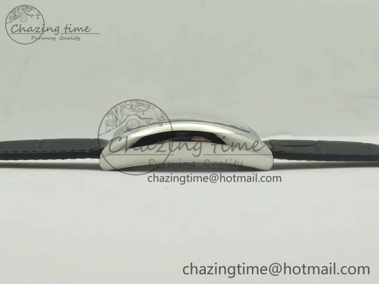 Crazy Hours Real Jumping Hour SS ABF Black Dial Colorful Markers on Black Leather Strap A23J