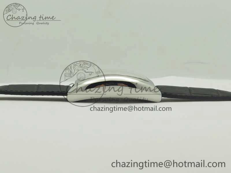 Crazy Hours Real Jumping Hour SS ABF White Dial Colorful Markers on Black Leather Strap A23J