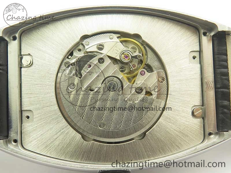 Crazy Hours Real Jumping Hour SS ABF White Dial Colorful Markers on Black Leather Strap A23J