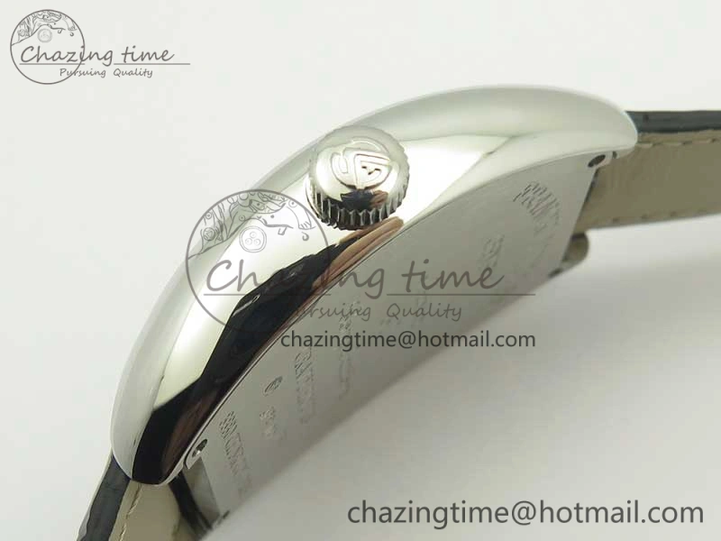 Crazy Hours Real Jumping Hour SS ABF White Dial Colorful Markers on Black Leather Strap A23J