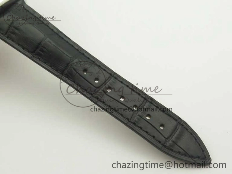 Crazy Hours Real Jumping Hour SS ABF White Dial Colorful Markers on Black Leather Strap A23J