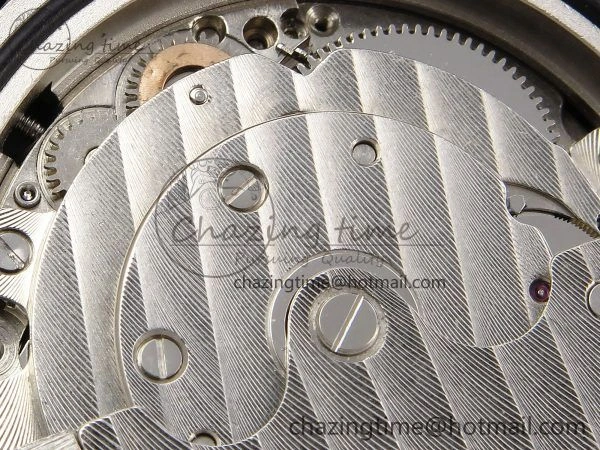 Crazy Hours SS TWF Best Edition Blue Dial Diamonds Bezel on Blue Leather Strap A23J