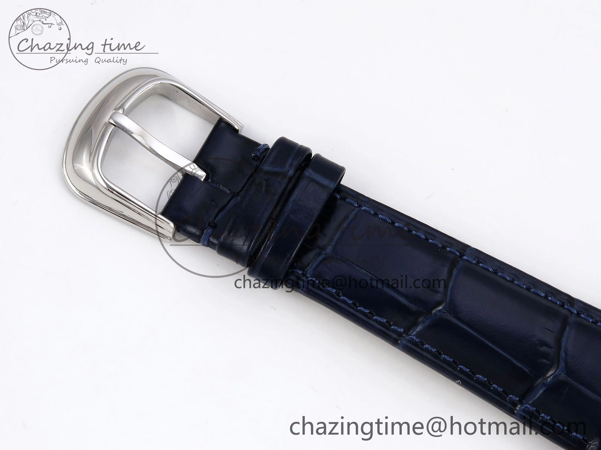Crazy Hours SS TWF Best Edition Blue Dial on Blue Leather Strap A23J