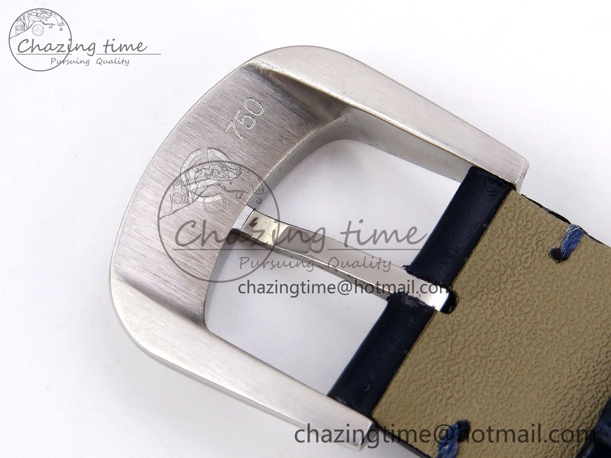 Crazy Hours SS TWF Best Edition Blue Dial on Blue Leather Strap A23J
